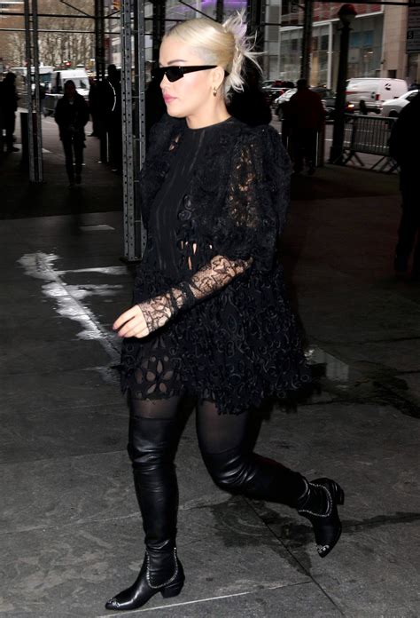 Rita Ora Sexy In Black Hot Celebs Home