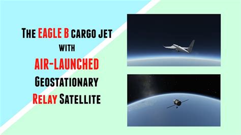 Eagle B Air Launched Relay Satellite To Geostationary Orbit Stock Ksp