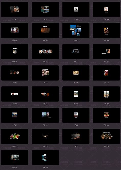 Fcpx插件30种视频多画面画中画效果预设 Multi Pip Cg资源网