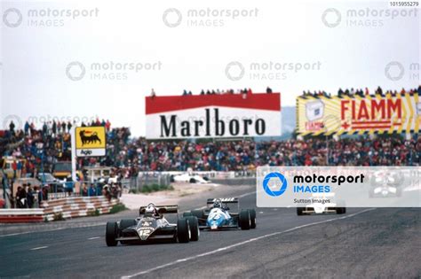 Nigel Mansell S Lotus Leads The Ligier Of Jean Pierre Jarier French GP