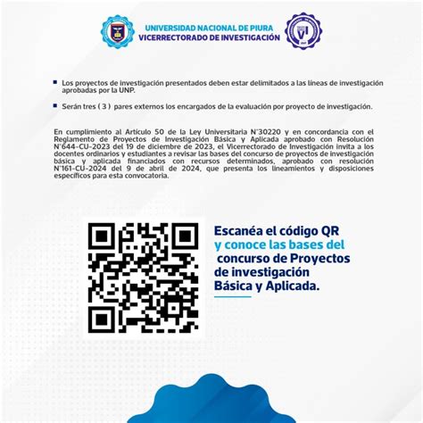 Bases Del Concurso De Proyectos De Investigacion Basica Y Aplicada Unp