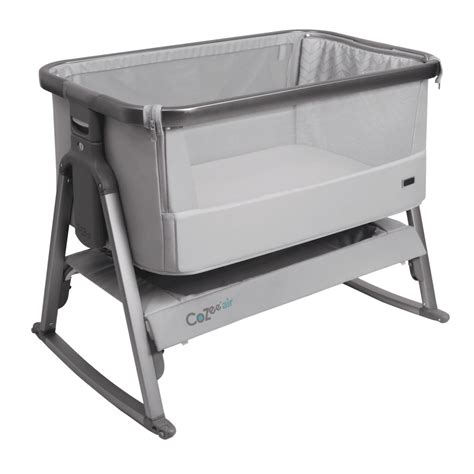 Tutti Bambini CoZee Air Bedside Crib - Slate/Space Grey from www ...