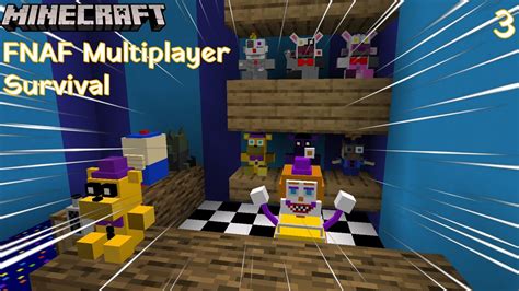 Minecraft Fnaf Multiplayer Survival Plush Rush Part 3 W Xman723 Youtube