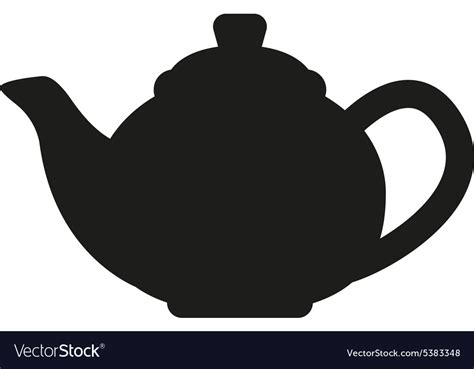 Teapot Icon Tea Symbol Flat Royalty Free Vector Image