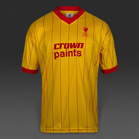 Score Draw Liverpool 1982 Away Shirt Mens Replica Shirts Retro