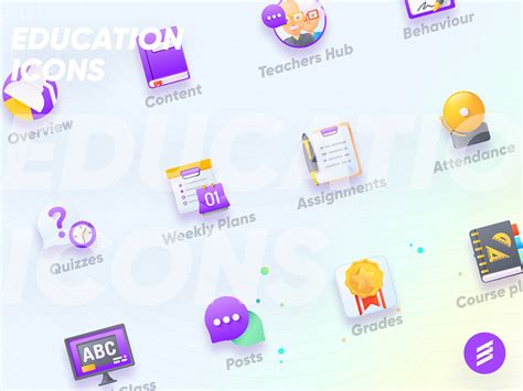 Education Icons - Freebies by Mohamed Kamal for Tremoloo on Dribbble