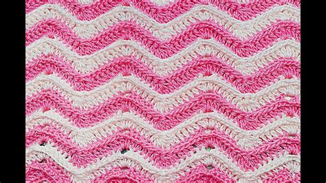 Crochet Stitch Zig Zag Very Easy Youtube