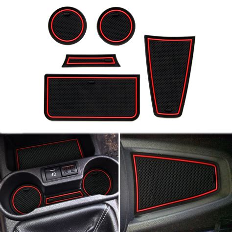 Anti Slip Gate Slot Cup Mat For Lada Granta Non Slip Door Pad Pcs