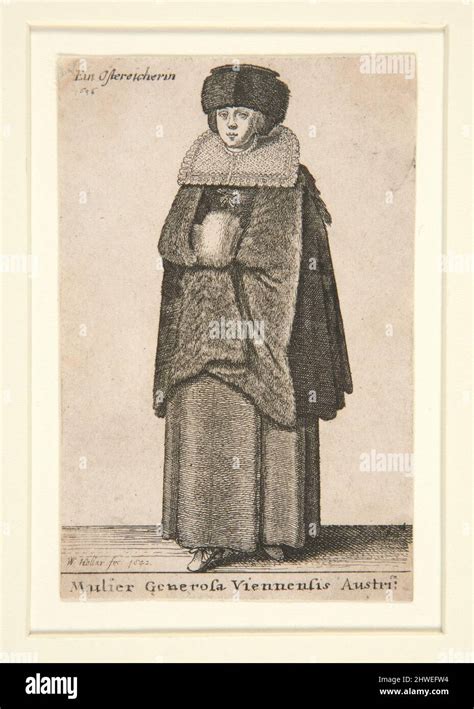 Woman From Vienna Artist Wenceslaus Hollar Bohemian 16071677 Stock