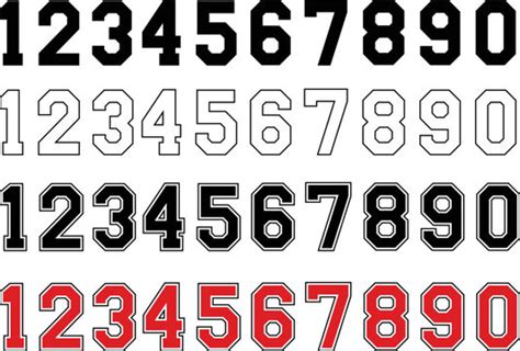 Sports Number Font