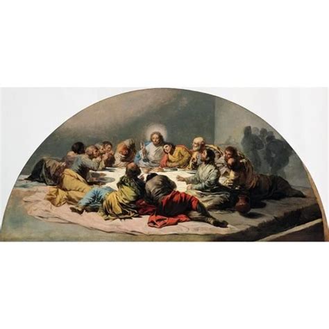 Toile De Qualité Musée À Encadrer La Sainte Cène Francisco De Goya