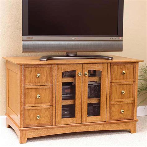 Compact Entertainment Center Woodworking Plan from WOOD Magazine