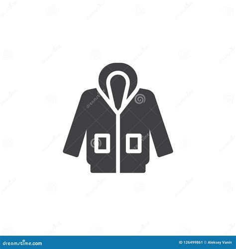 Icono Del Vector De La Chaqueta Con Capucha Ilustraci N Del Vector