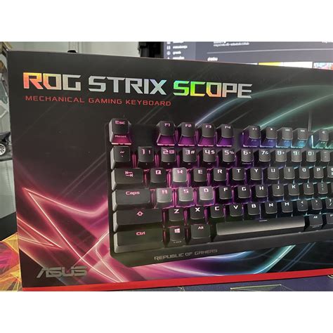 ส่งฟรี [มือสอง] [keyboard] Asus Rog Strix Scope [cherry Mx Red] [rgb] [en Th] Shopee Thailand