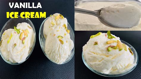 Vanilla Ice Cream Recipe 5min 3 Ingredients Homemade Vanilla Ice