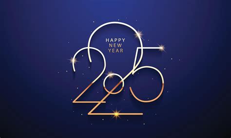 2025 Happy New Year Background Design Greeting Card Banner Poster