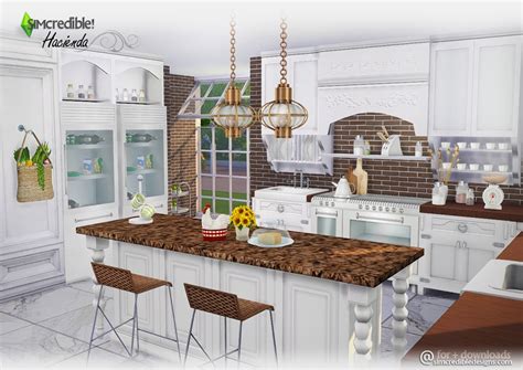 Sims 4 CC S The Best Hacienda Kitchen By SIMcredible