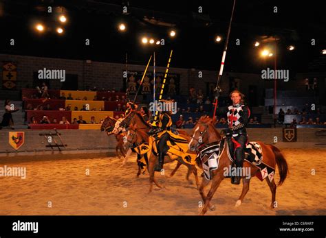 Medieval Times Dinner And Tournament Show Stock Photo Alamy