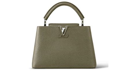 Louis Vuitton Lv Capucines Bb New Khaki Green Leather Ref Joli