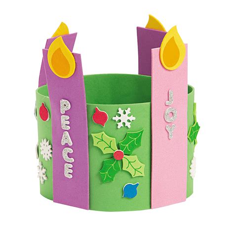 Advent Candle Stand-Up Wreath, Decoration Crafts, Crafts for Kids, Craft & Hobby Supplies ...