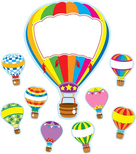 Carson Dellosa Hot Air Balloons Bulletin Board Set