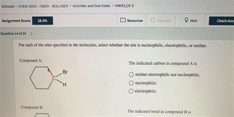 Solved Stillwater Chem 3053 Fall20 Bolliger