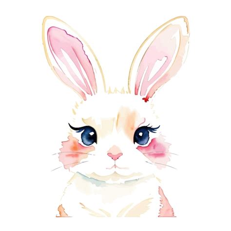 Premium Vector Cute Bunny Illustration Rabbit Watercolor