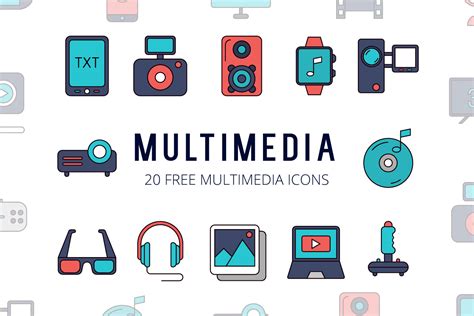 Multimedia Vector Free Icon Set - GraphicSurf.com