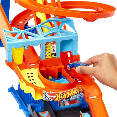 Mattel Hot Wheels City Rollercoaster Rally Πιστα HDP Toys shop gr
