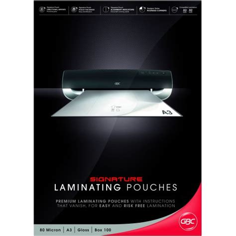 Laminating Pouches Gbc Signature A3 80 Micron Pack Of 100