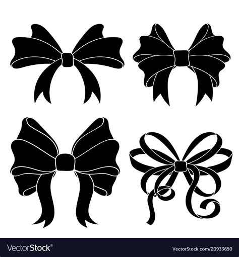 Ribbon Bow Silhouette