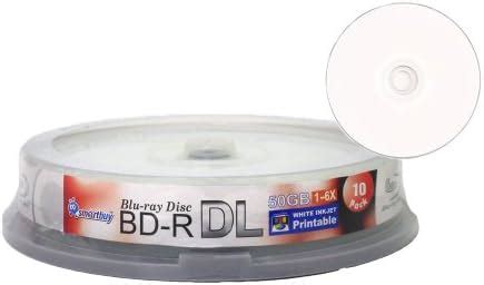 Amazon 50 Pack Ridata Blu Ray BD R DL Dual Layer 6X 50GB White