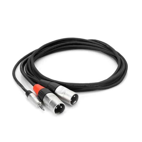 Hosa Pro Stereo Breakout Rean Mm Trs To Dual Xlr M Mm Ra U