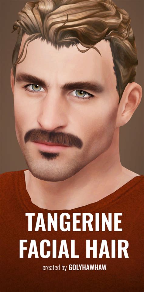 Tangerine Facial Hair Golyhawhaw On Patreon Sims Hair Male Sims