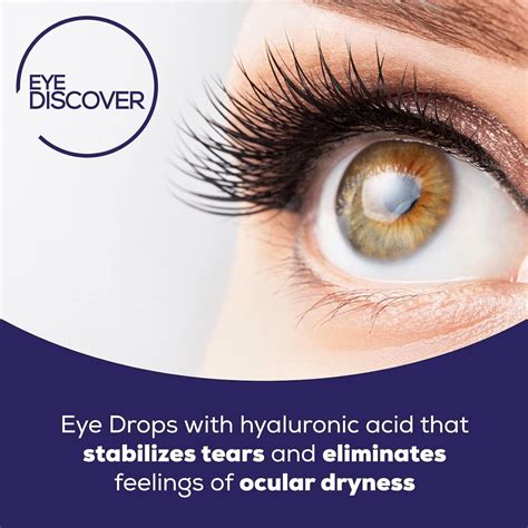 EYE DISCOVER Moisturising Eye Drops with Hyaluronic Acid and ...