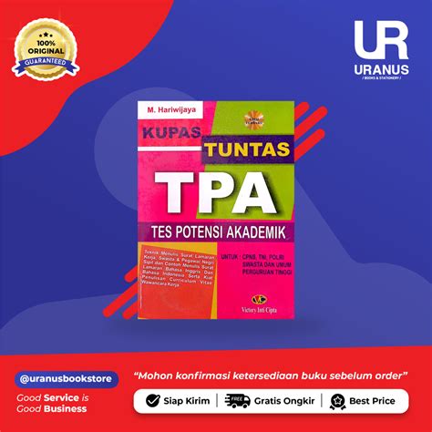 Jual Kupas Tuntas Tpa Tes Potensi Akademik Ed Terbaru Vic Toko