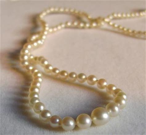 Antique Natural Pearl Necklace, Platinum/Diamond Clasp