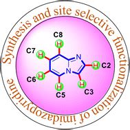 Synthesis And Site Selective Ch Functionalization Of Imidazo A