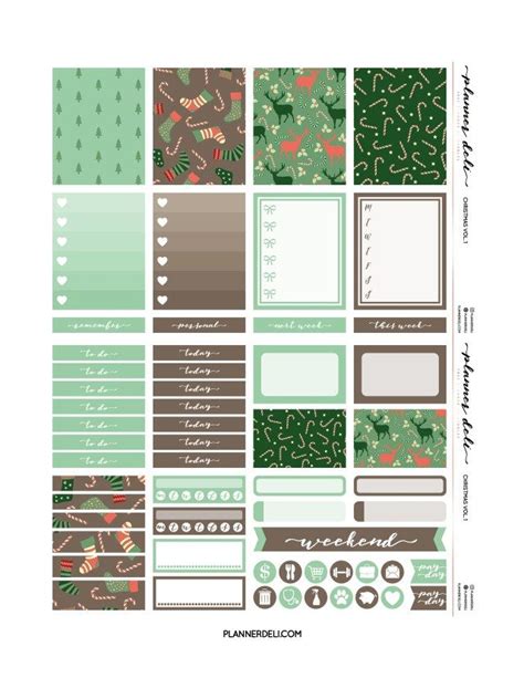 Free Christmas Vol Printable Weekly Kit Free Printable Planner