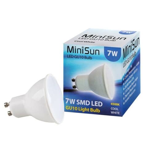 Minisun Led Bulb 7w Gu10 Light Bulbs Cool White Lighting Energy