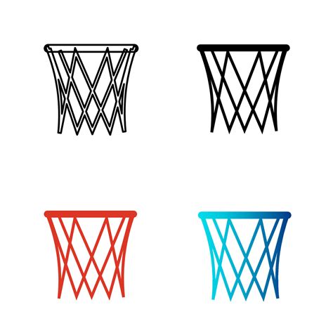 Abstract Basketball Net Silhouette Illustration 25842225 Vector Art at ...