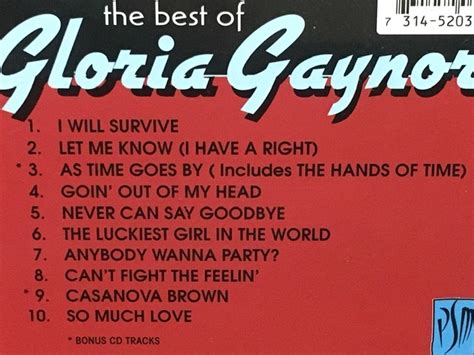 Yahoo Gloria Gaynor The Best Of Gloria Gaynor