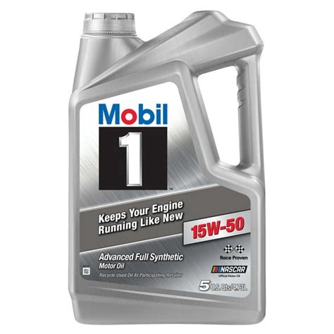 Mobil 1 Advanced Full Synthetic Motor Oil 15w 50 5 Quart