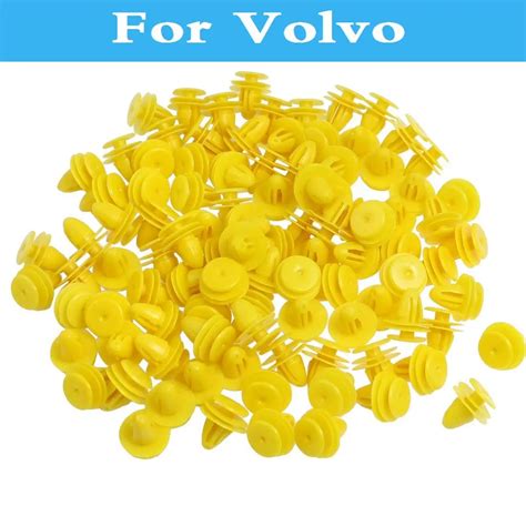 Pcs Yellow Plastic Rivet Car Door Trim Panel Clips For Volvo S S