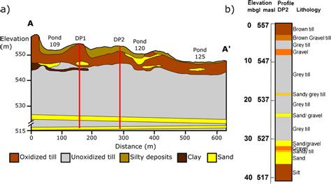 A Geological Cross Section Of The Transect Aa In Figure Modified