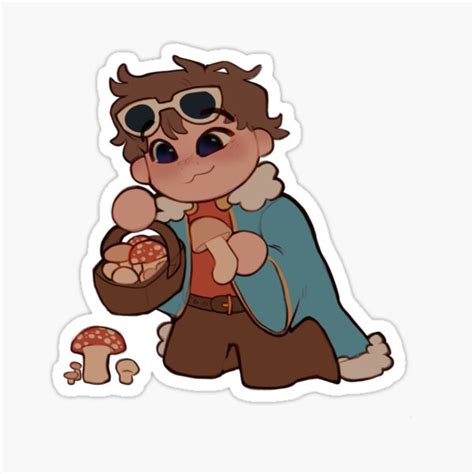 Gogy The Mushroom King Georgenotfound Sticker For Sale By