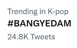 Yedam Charts On Twitter Trending Hahstag Bangyedam Is