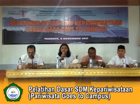 Id Pelatihan Dasar SDM Kepariwisataan Pariwisata Goes To Campus