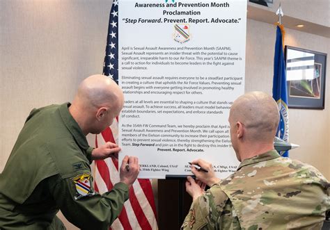 Dvids Images Eielson Leadership Signs Sapr Proclamation To Kick Of Sexual Assault Awareness