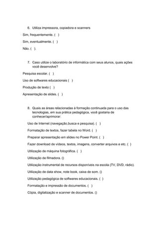 Question Rio Diagn Stico M Dias Na Educa Pdf